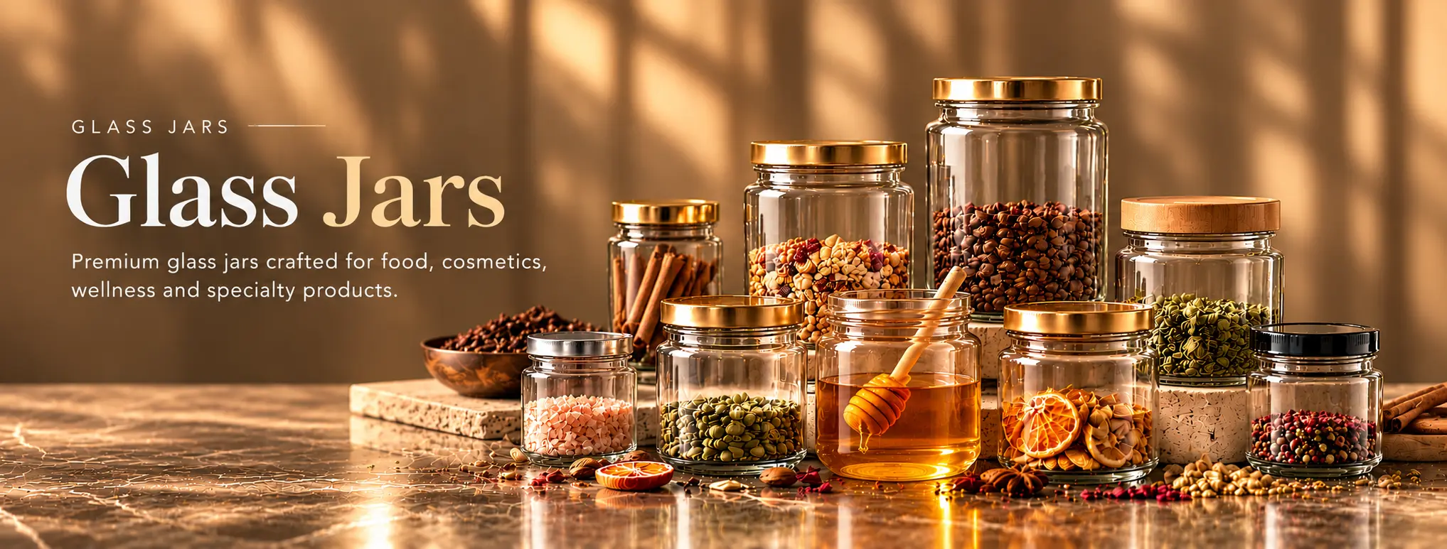 Glass jars