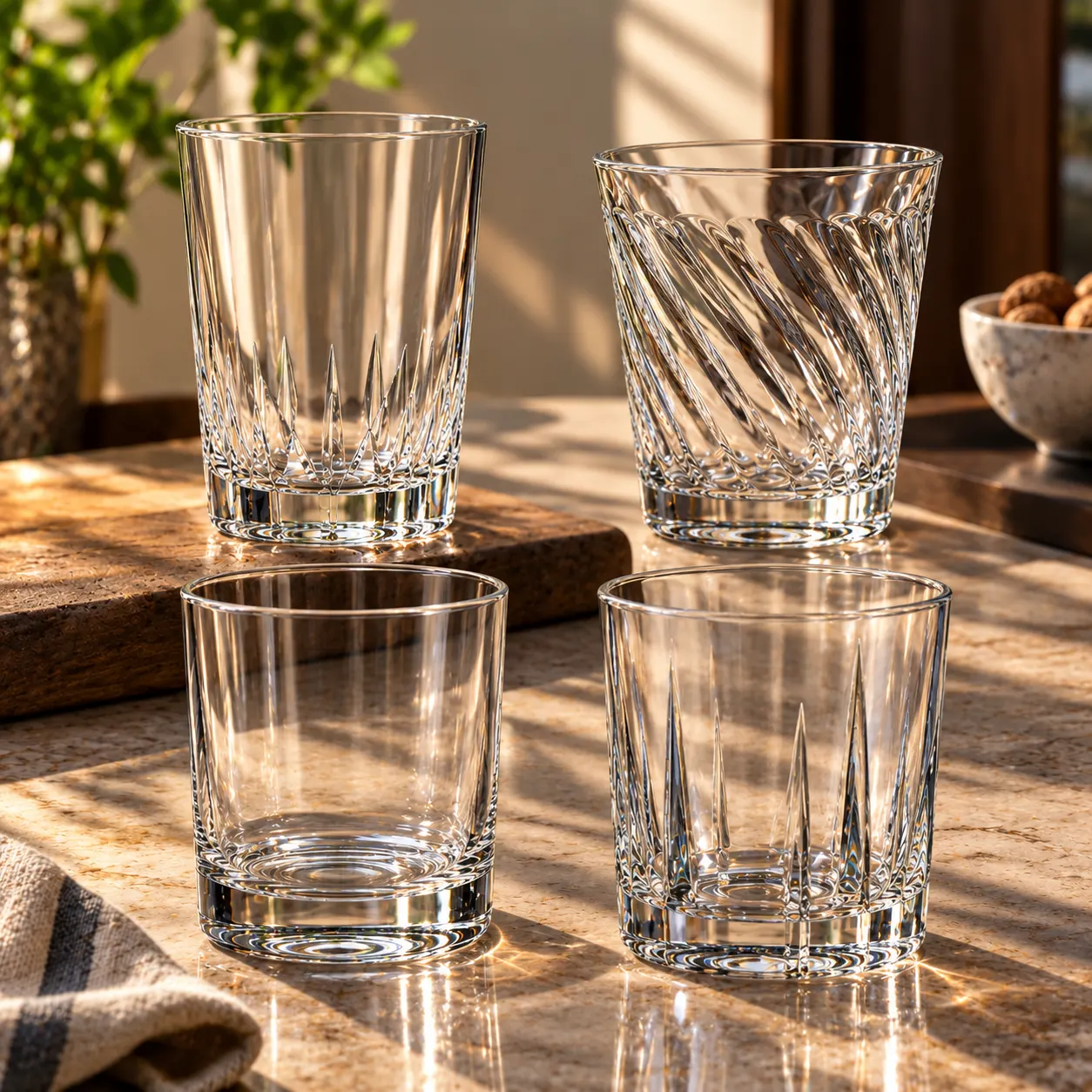 Premium water glasses and drinking glass tumblers for hotels, restaurants and hospitality